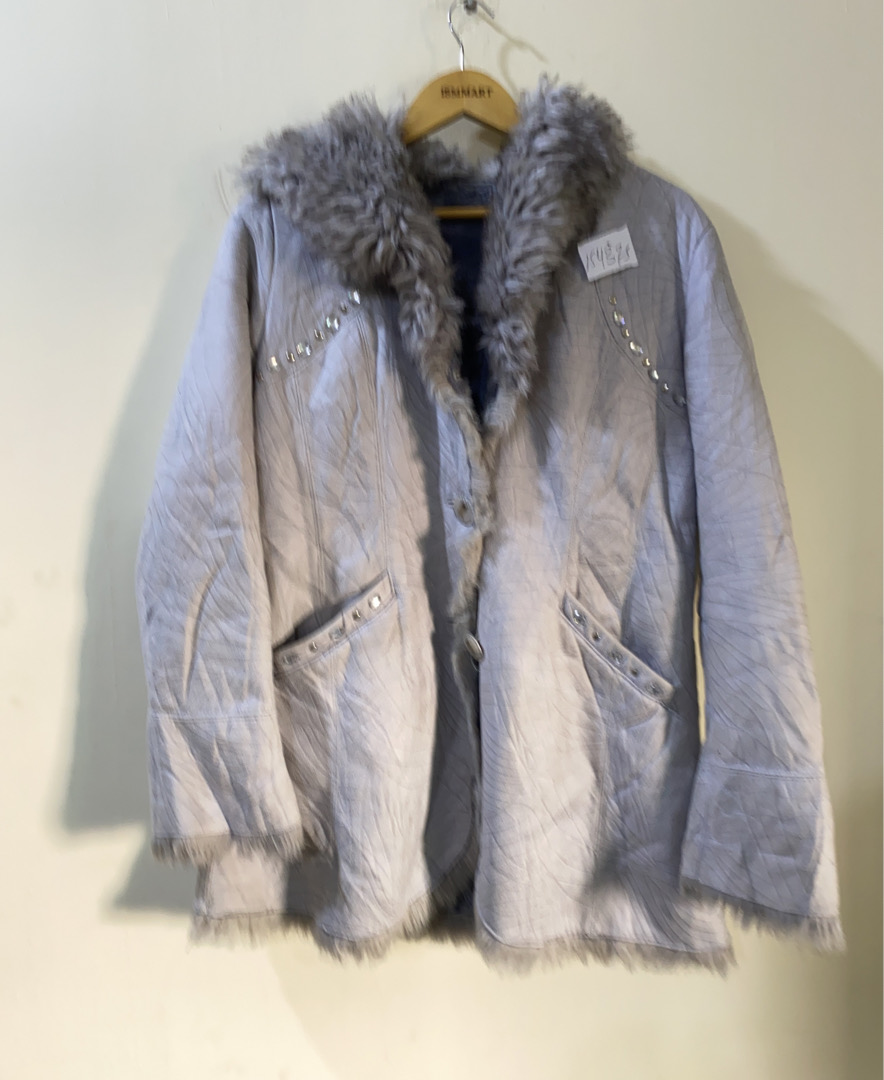Gray Fur Jacket