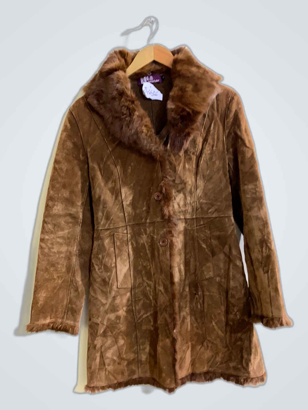 Brown Fur-Lined Coat