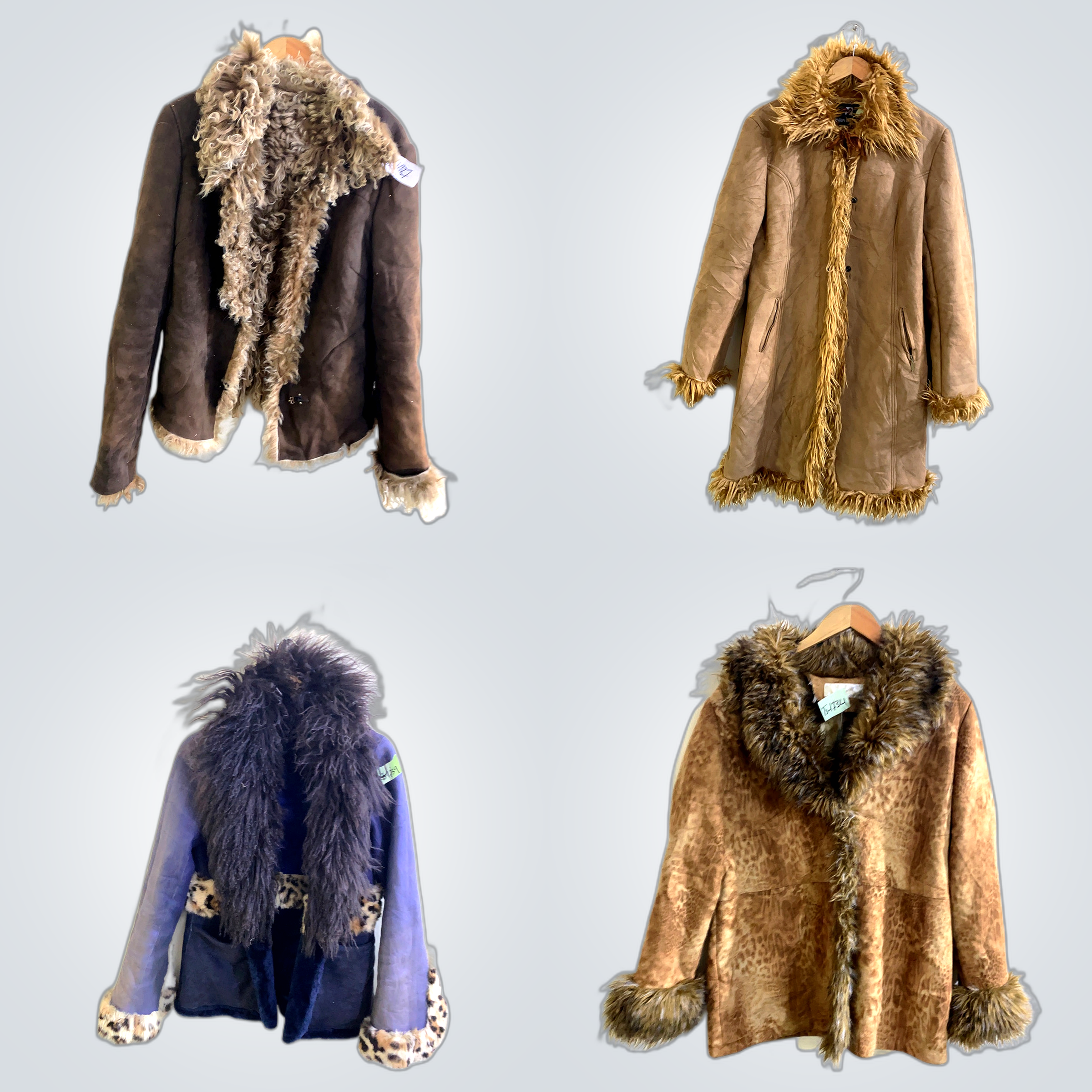 ラグジュアリーファーコートバンドル - 7点セット モーダタイムス＆デザイナーインスパイアファージャ..