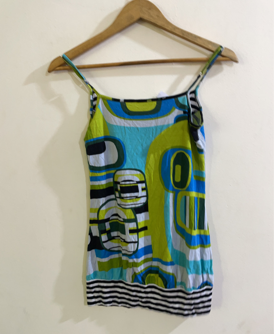 Mehrfarbig gemustertes Tanktop