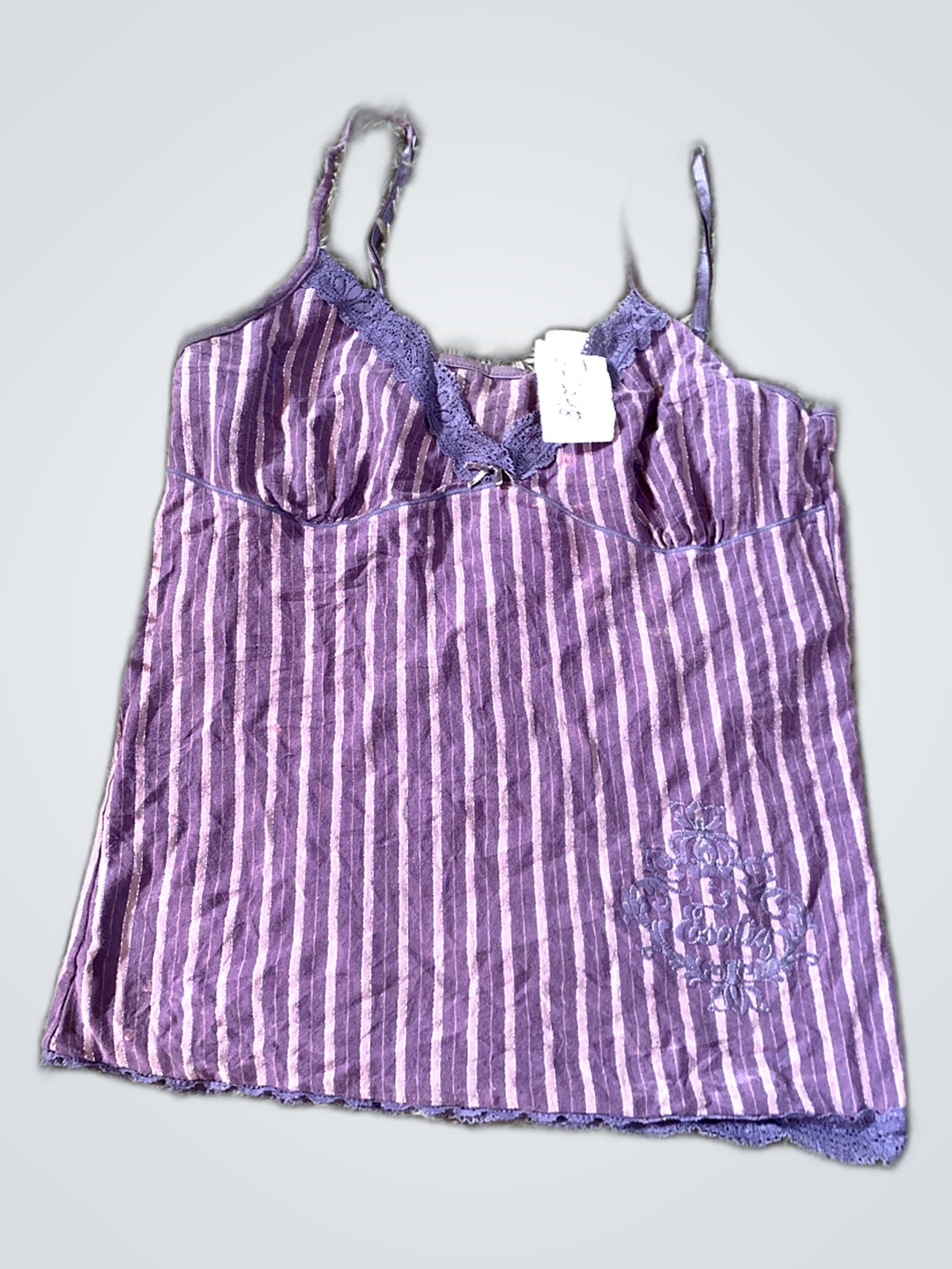 Lila Gestreiftes Camisole-Top