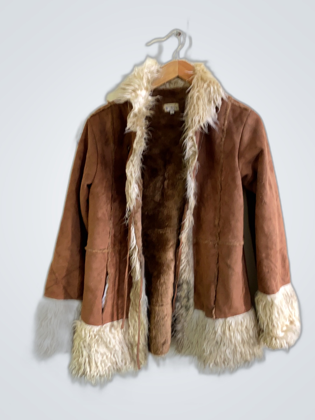 Veste en fourrure brune