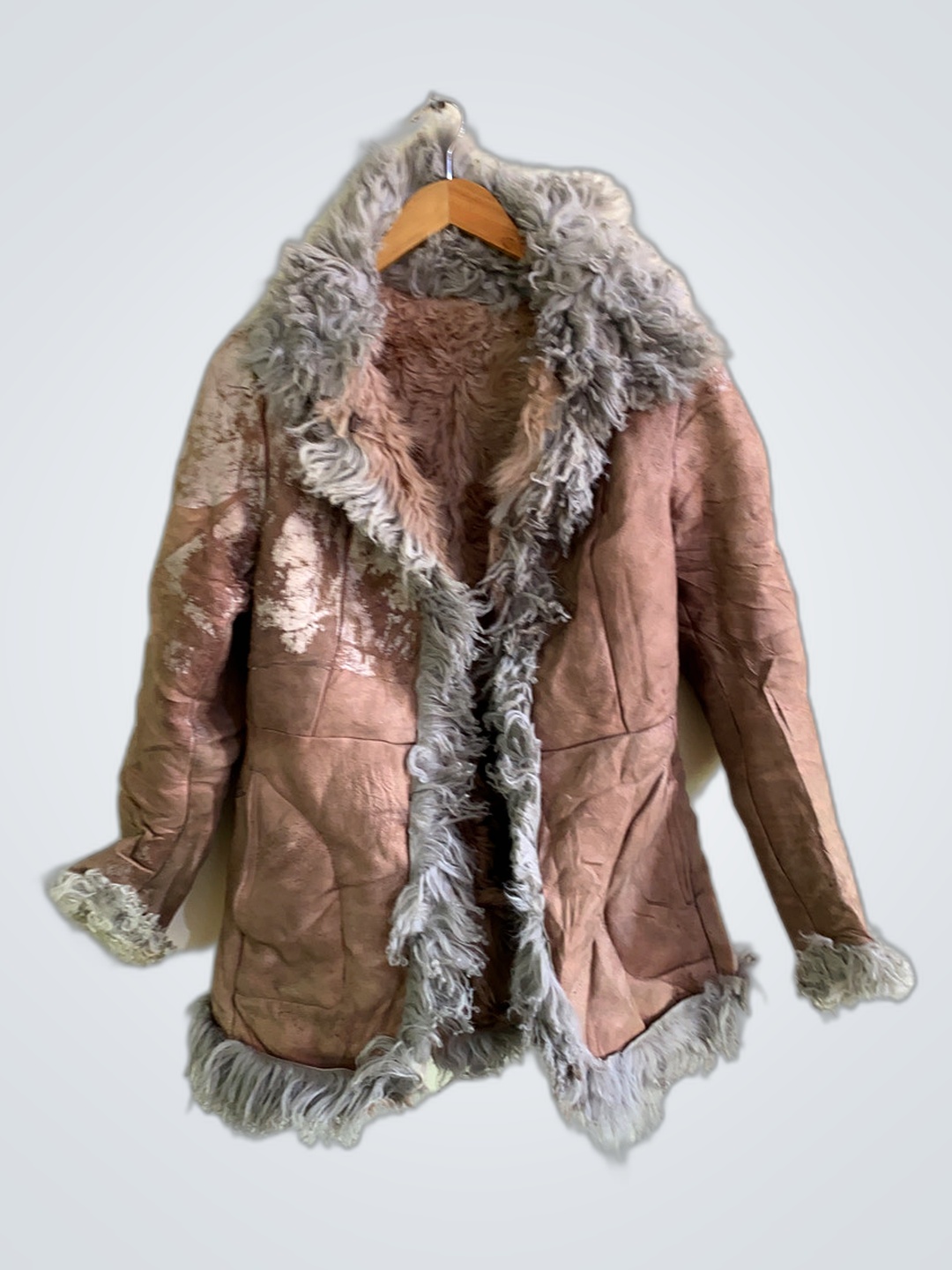 Brown Fur-Trimmed Coat