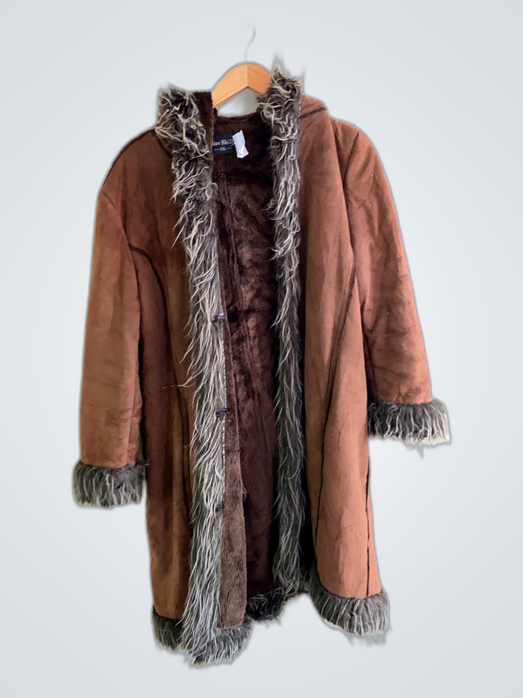 Miss Shilly Fur Trimmed Coat