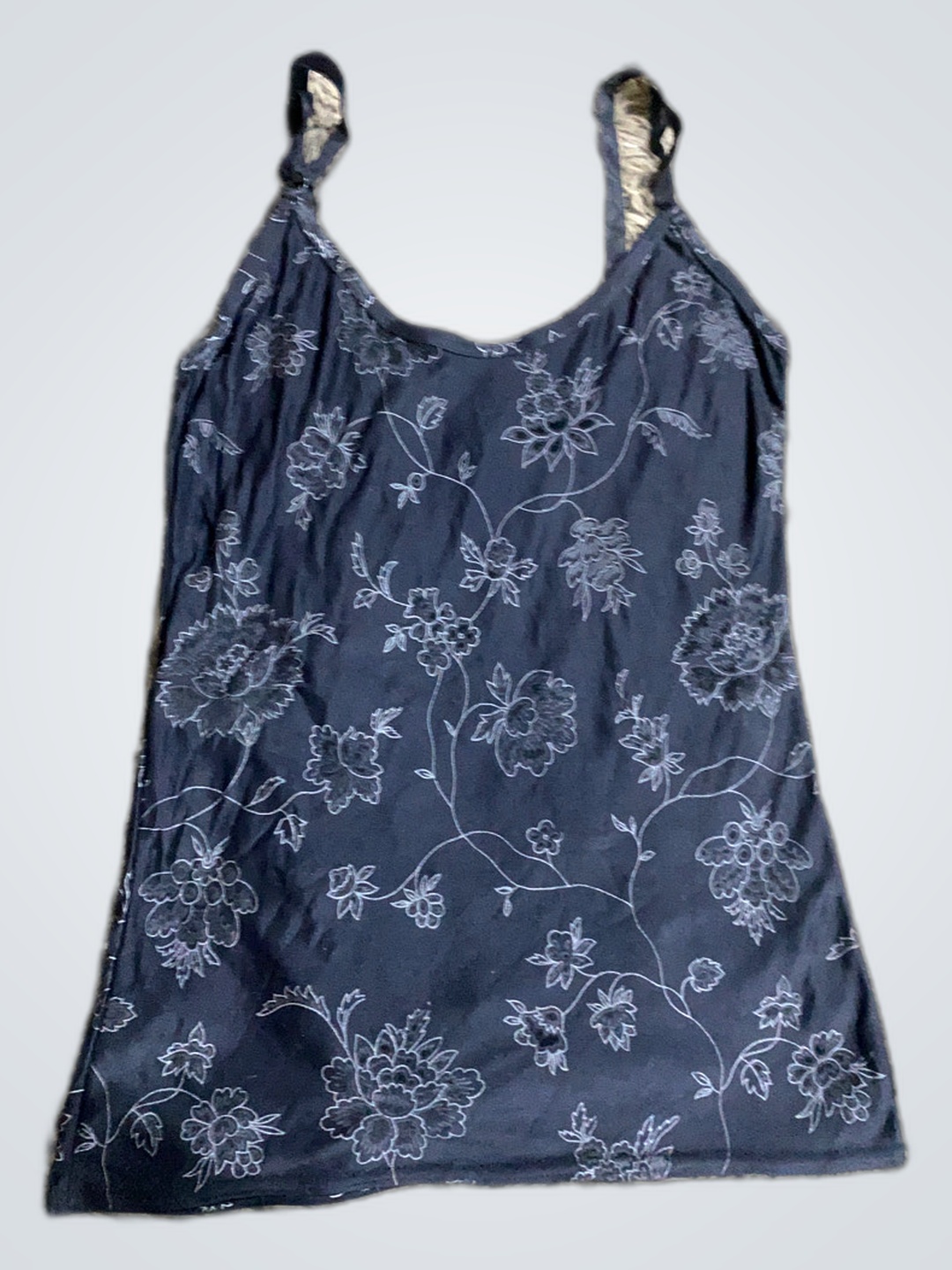 Débardeur Floral Gris