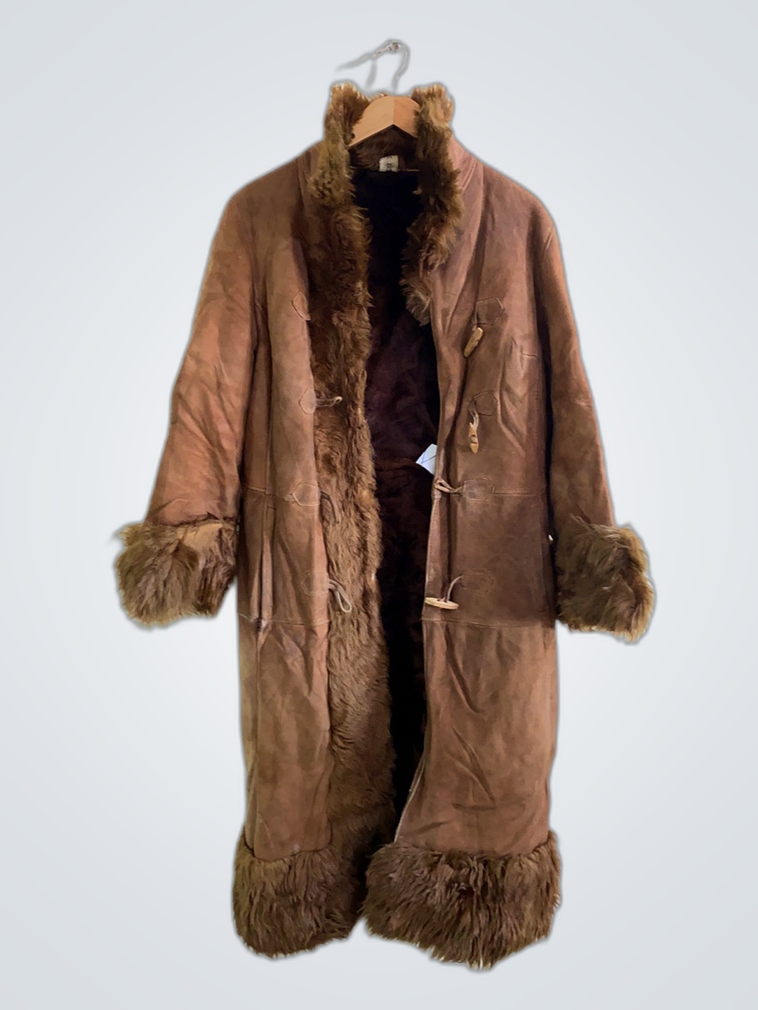 Brown Fur-Trimmed Coat