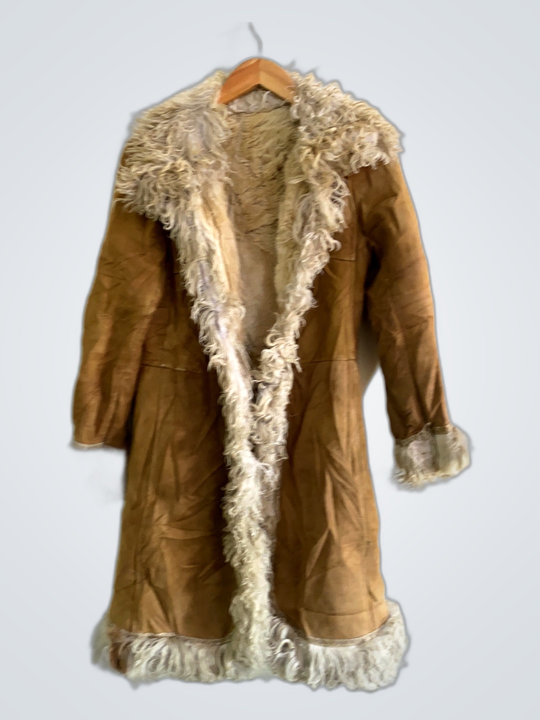 Brown Fur-Trimmed Coat