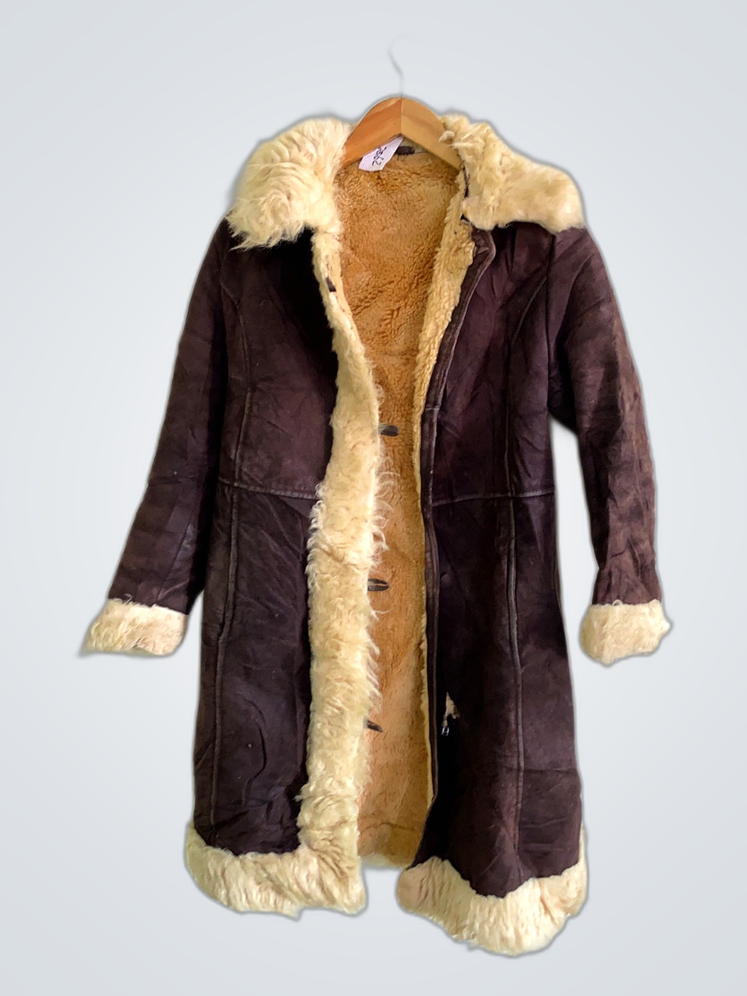 Brown Fur-Lined Coat