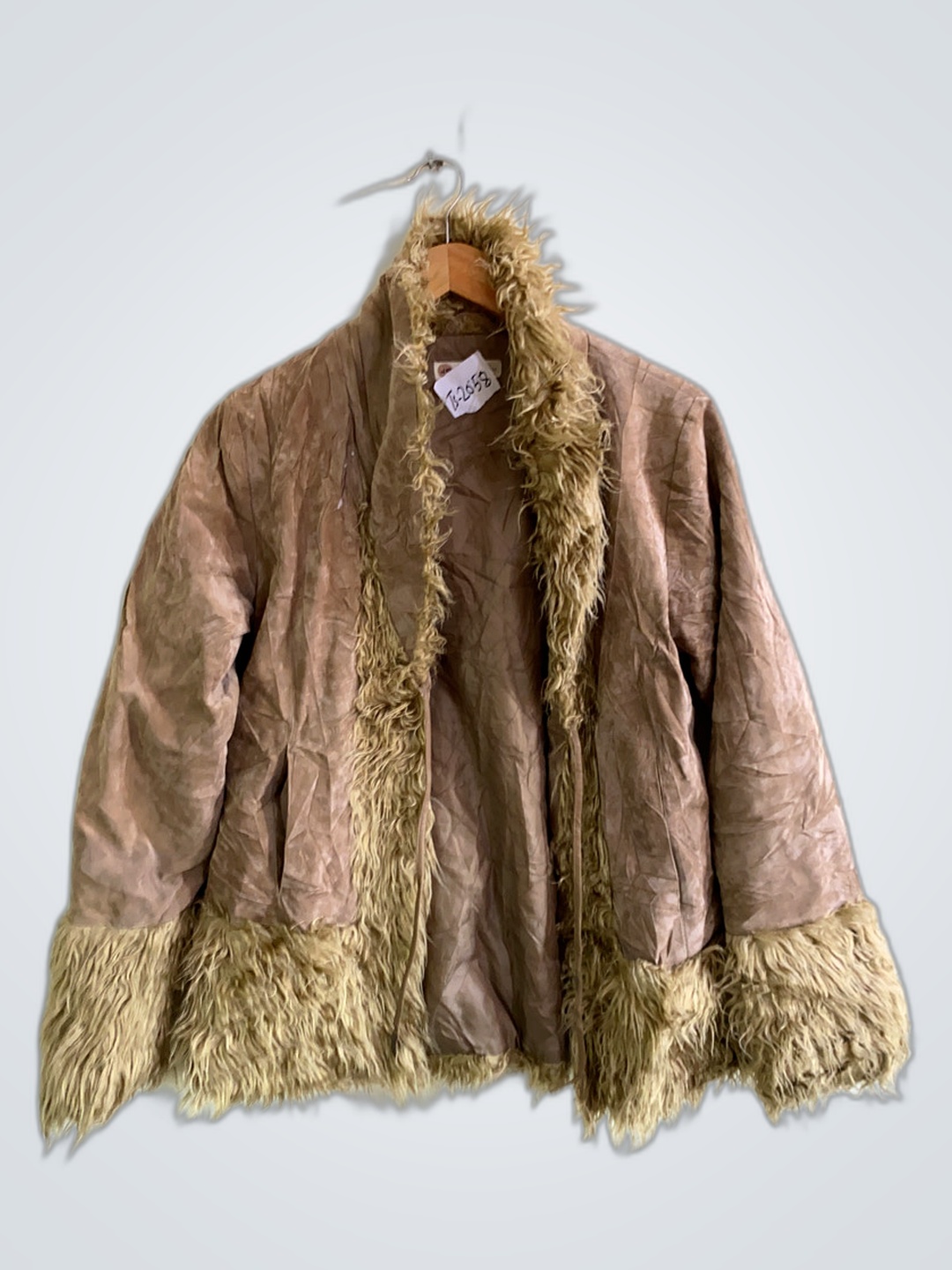 Brown Fur-Trimmed Coat