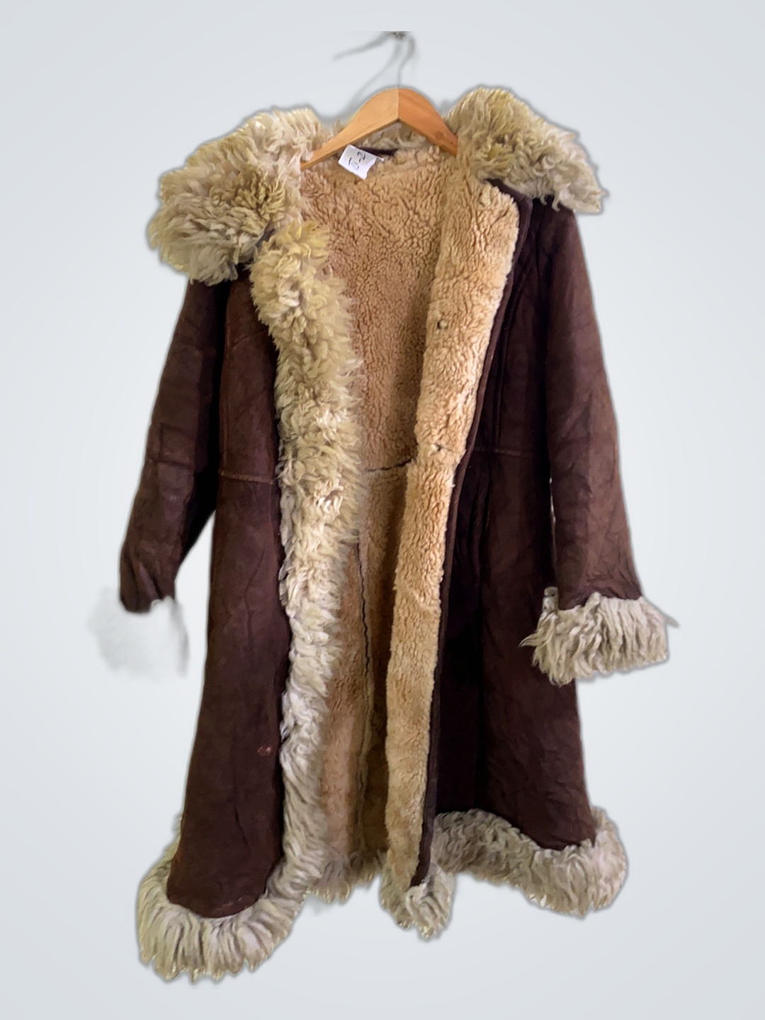 Brown Fur-Trimmed Coat