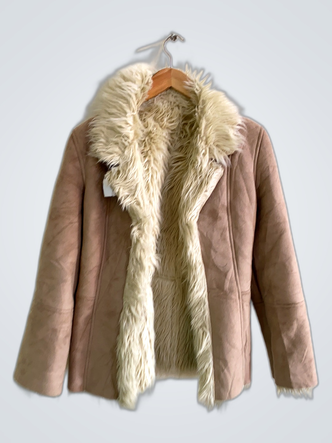 Faux Fur Trimmed Coat