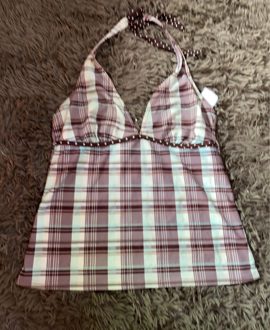 Plaid Halter Top
