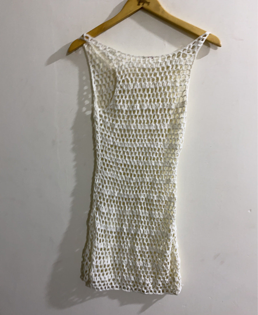 Crochet White Dress