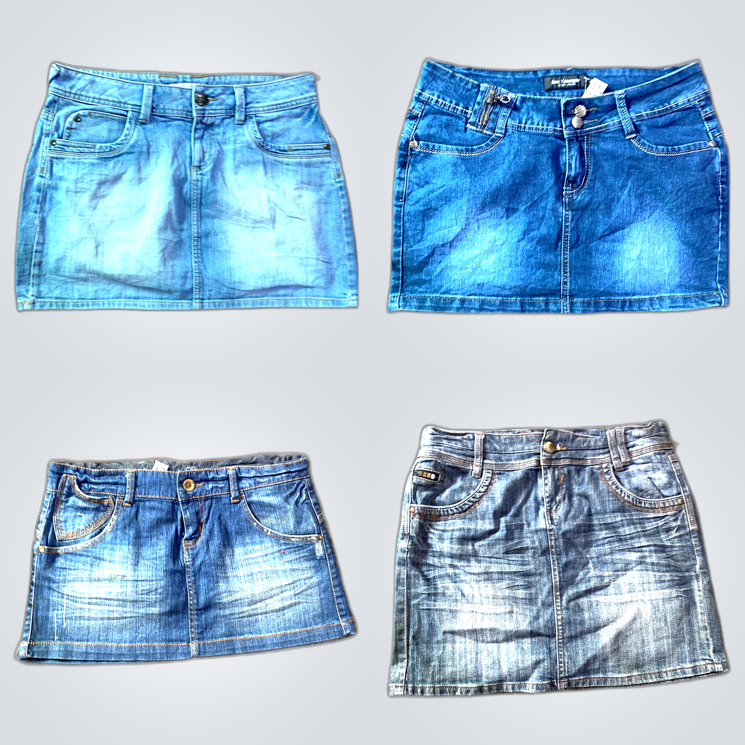 Denim-Minirock-Bündel