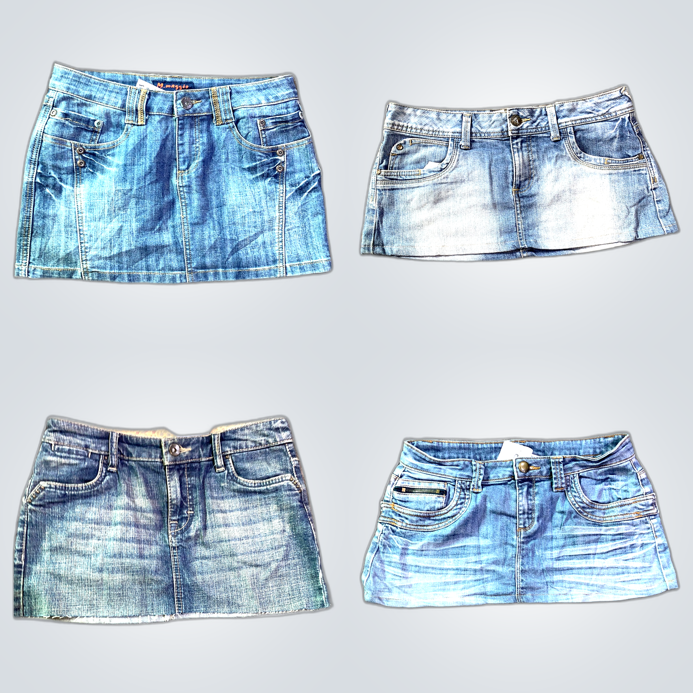 Bundle aus Denim-Mini-Röcken