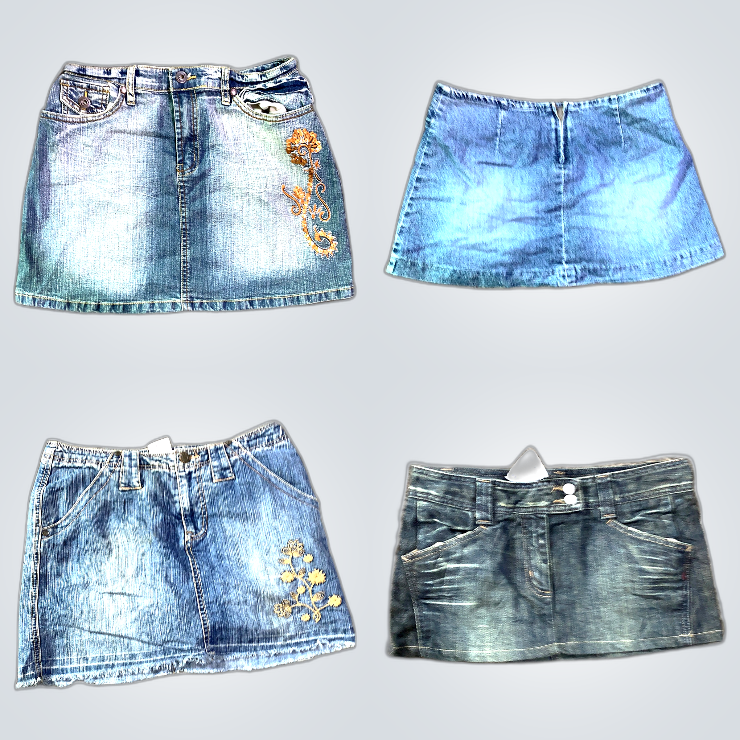 Y2K Denim Mini Skirts