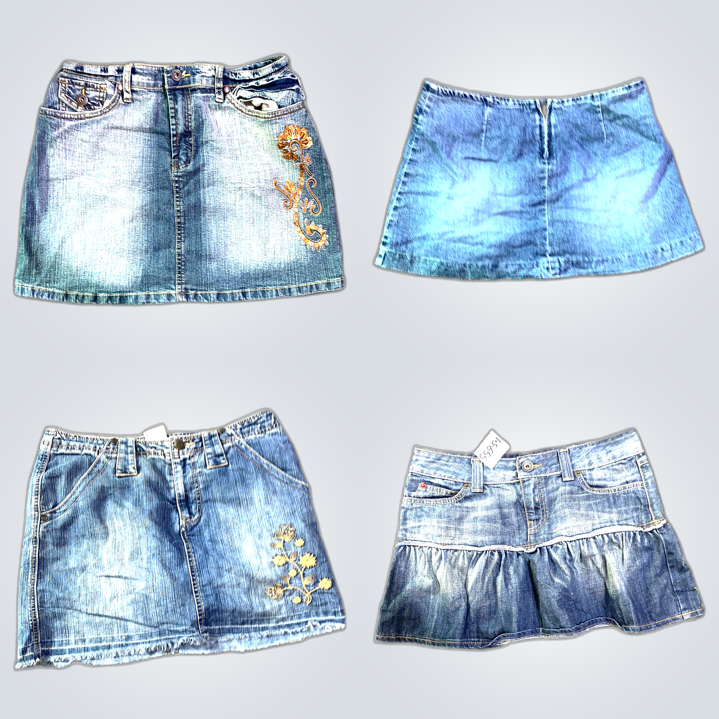 Y2K Denim Mini Skirts