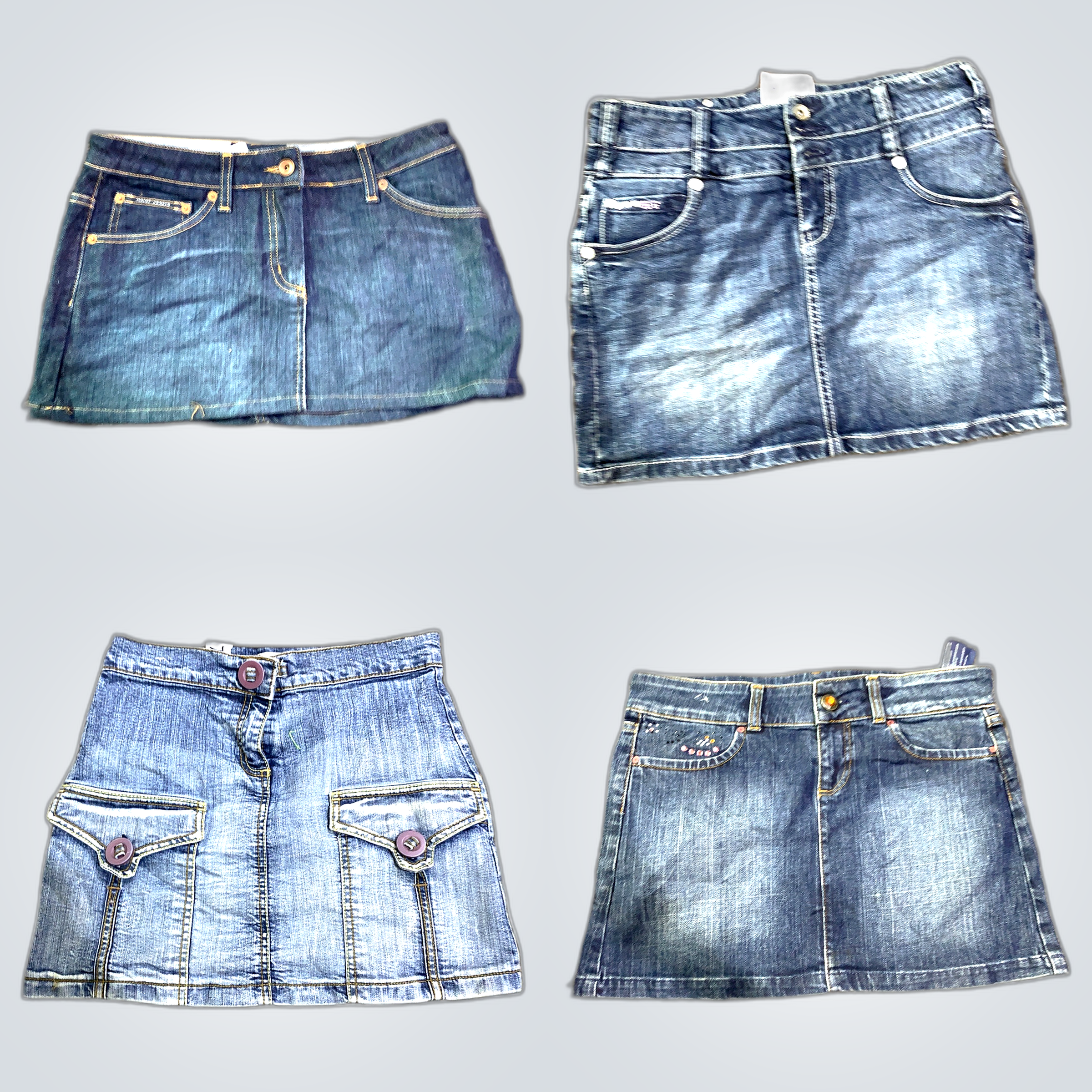 Y2K Denim Mini-Röcke