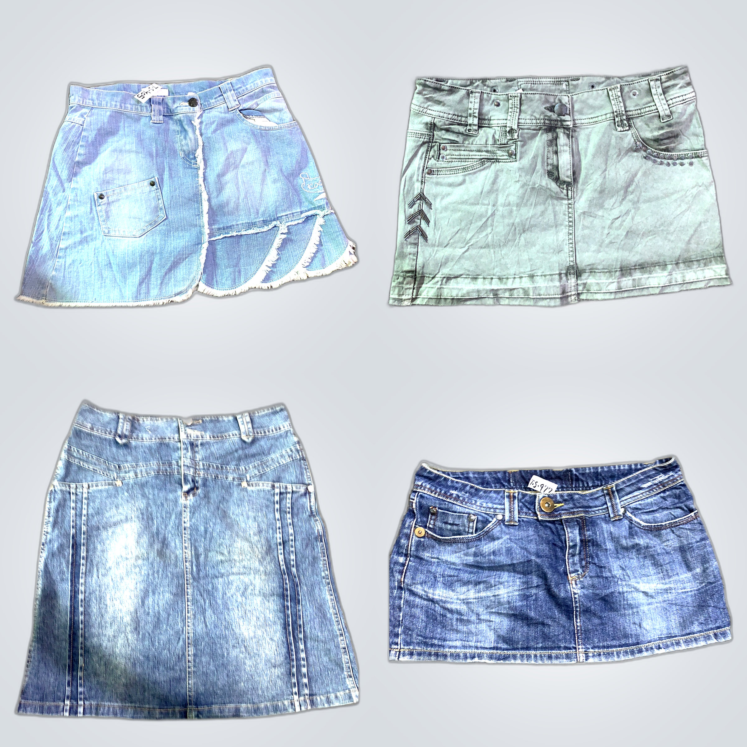 Y2K Camisole Denim Skirt Bundle