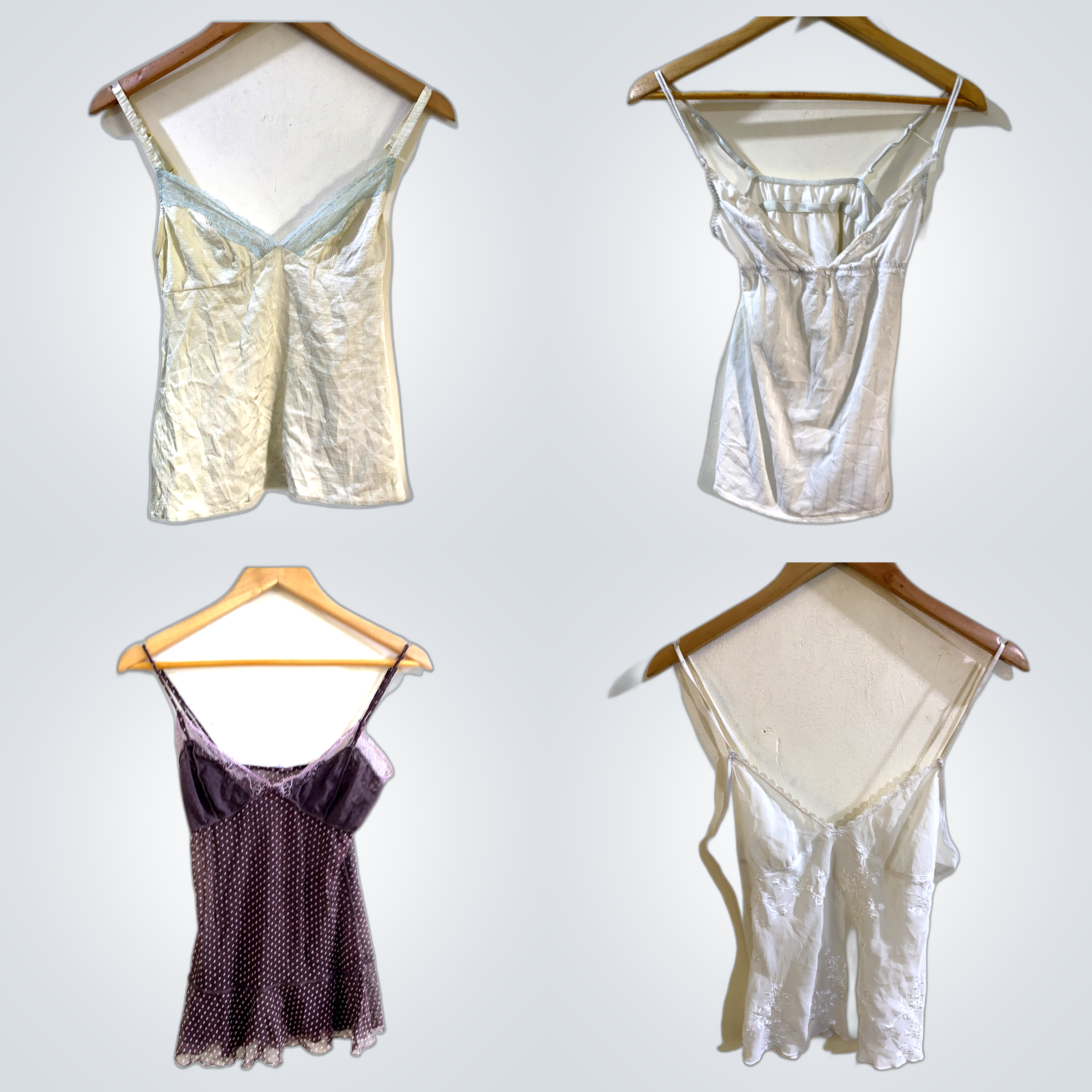 Y2K Lace Trim Camisoles