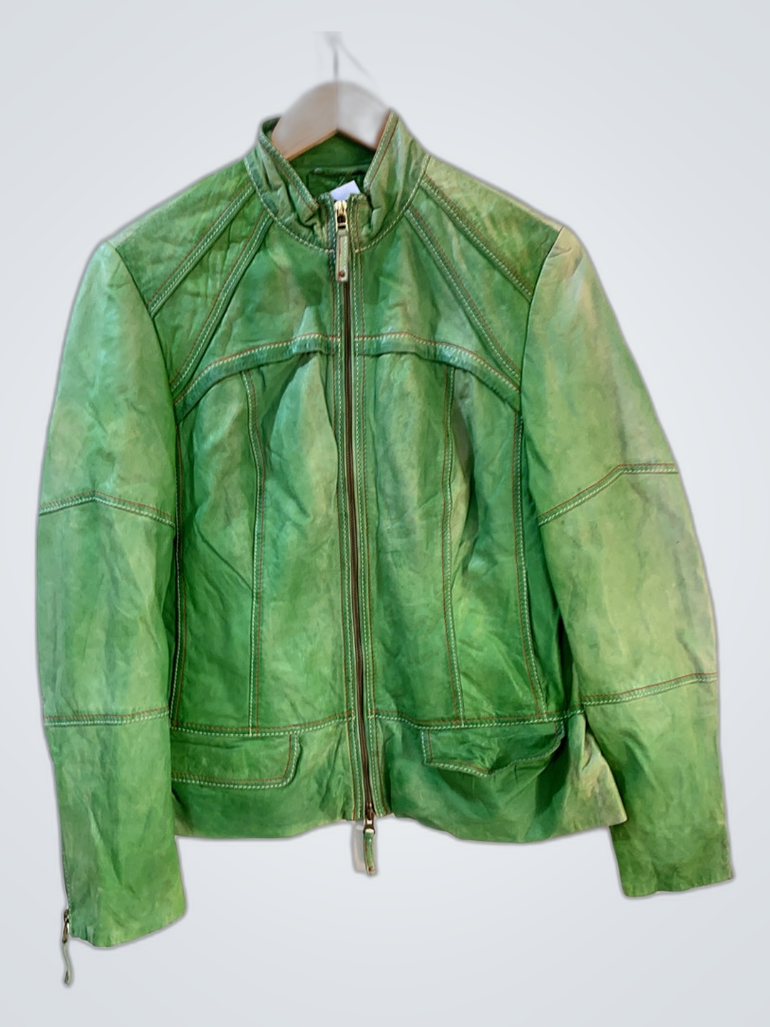 Ascari Green Leather Jacket