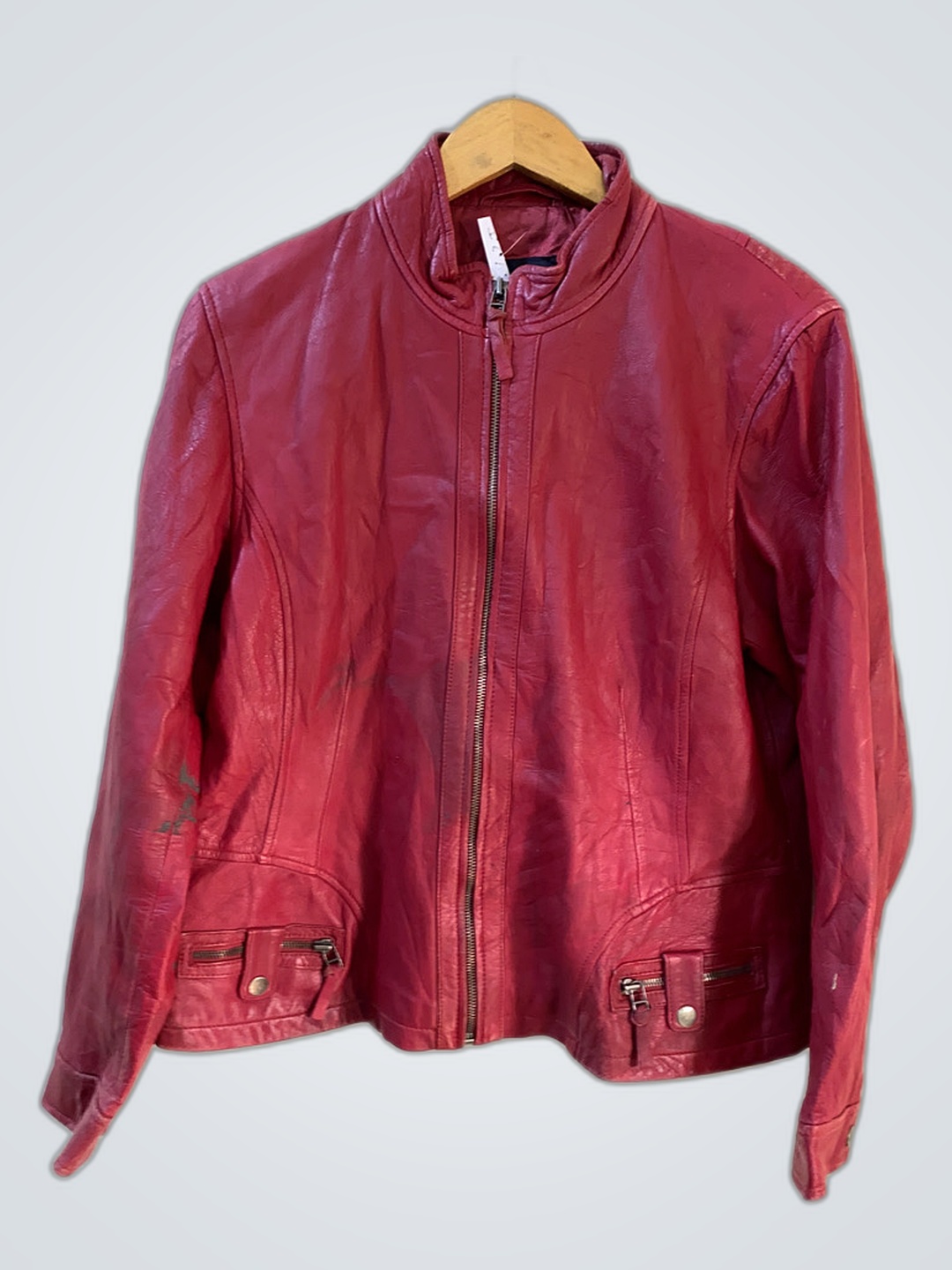 Brantext Red Leather Jacket