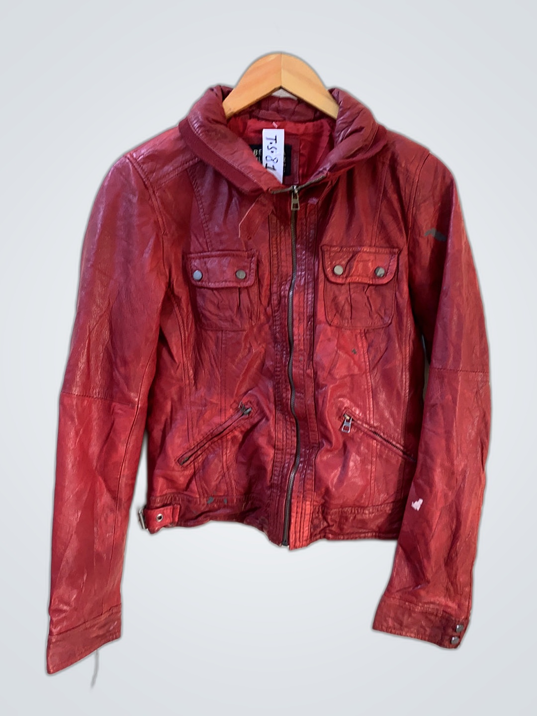 Bershka Leather Hooded Jacket