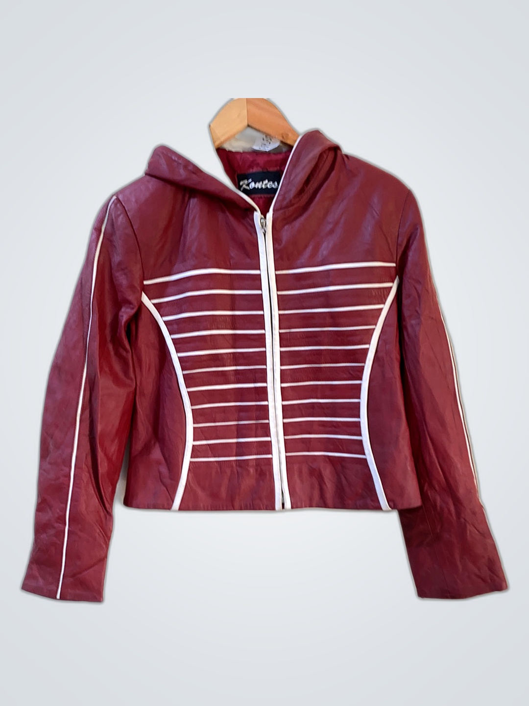 Kontes Red Leather Jacket