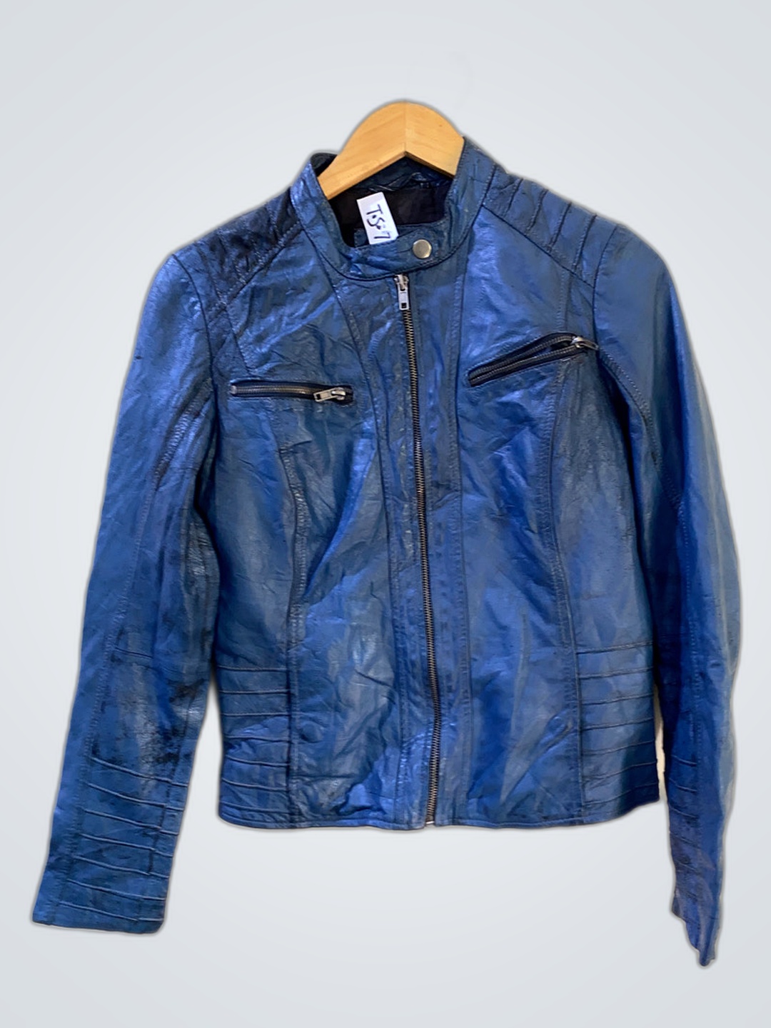 GP Gillie Blue Leather Jacket