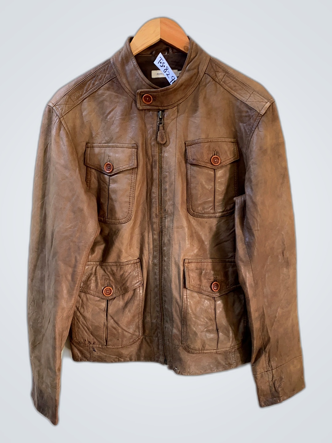 Veste en cuir John Rocha