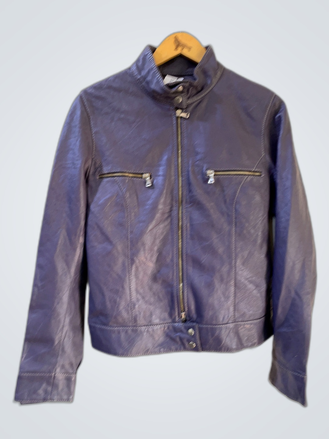 Purple Leather Jacket