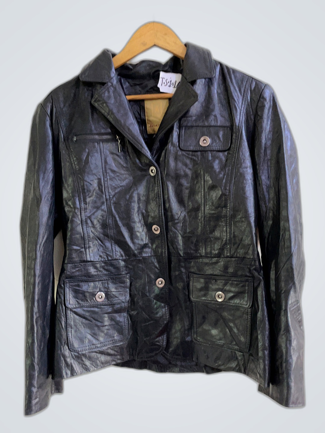 AViatrIX Black Leather Jacket