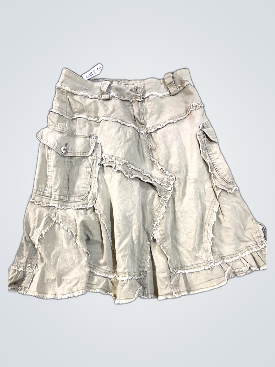 Falda mini cargo desgastada Lamineux Paris