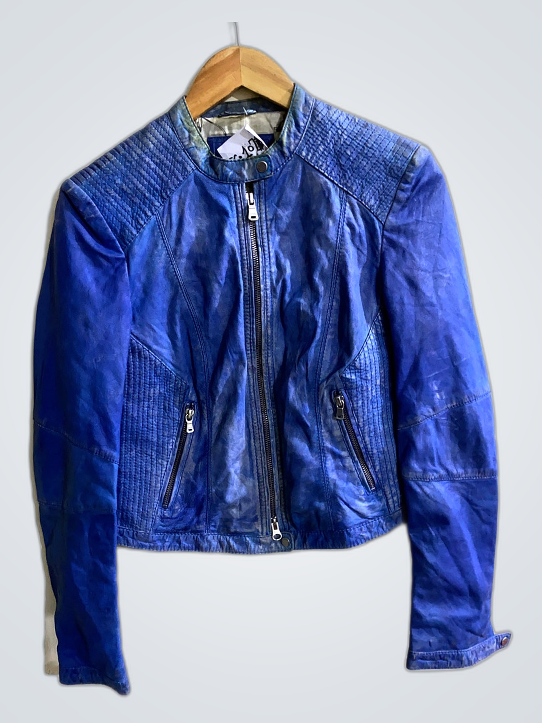 Milestone Blue Lederjacke