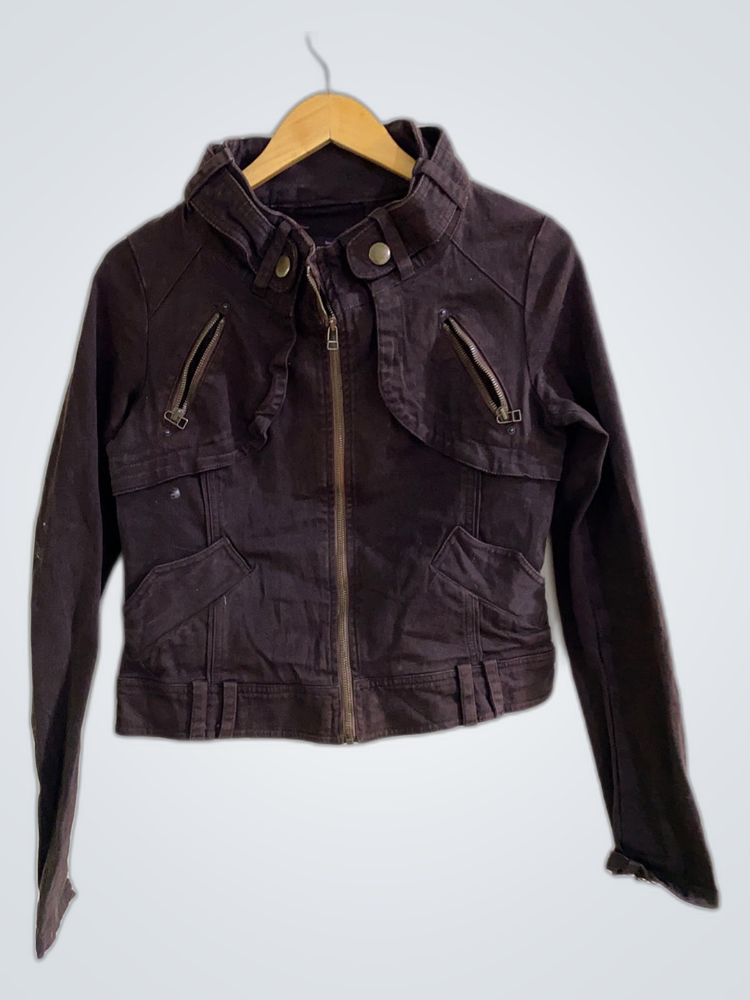 Love Cult Denim Hooded Jacket