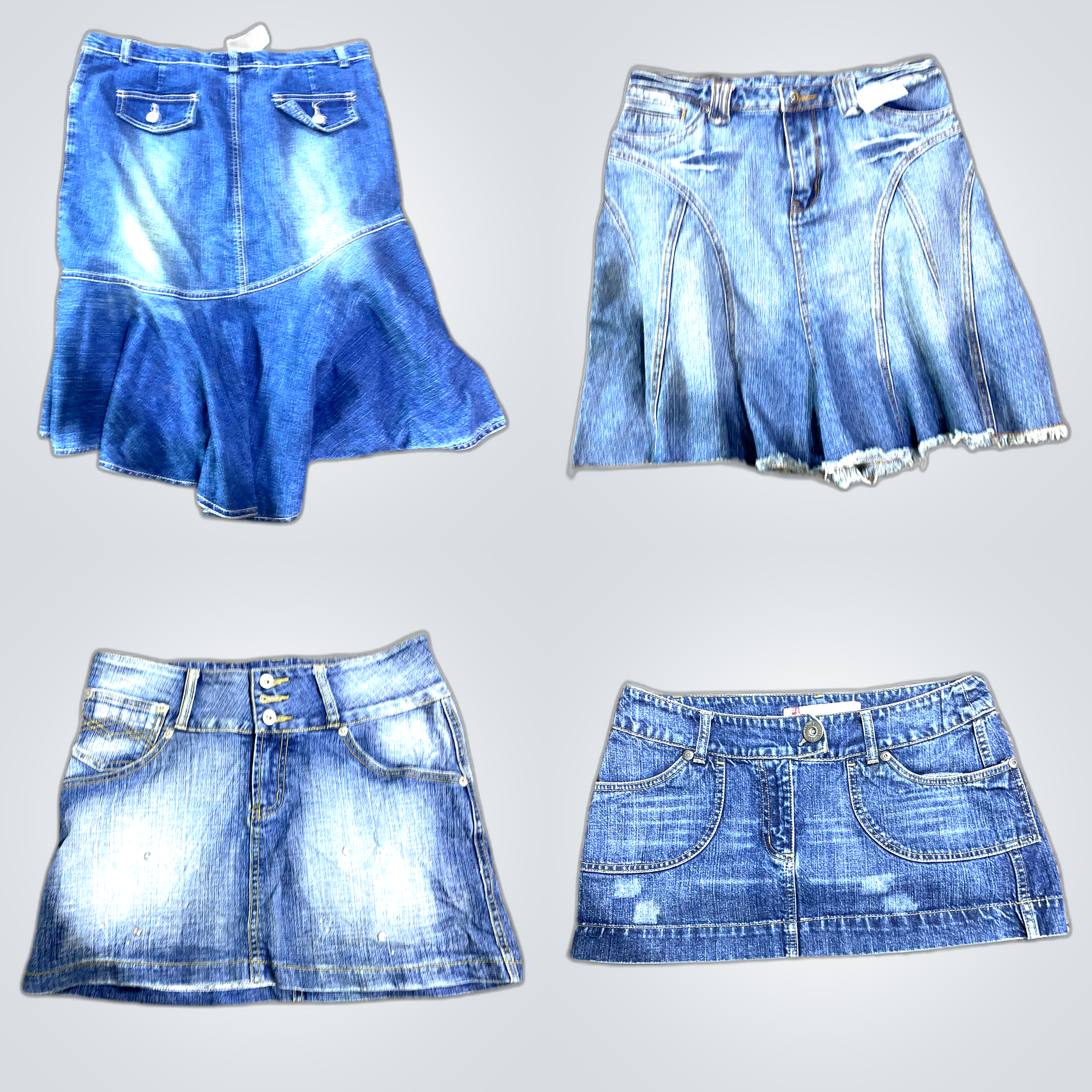 Y2K Denim Mini Skirts