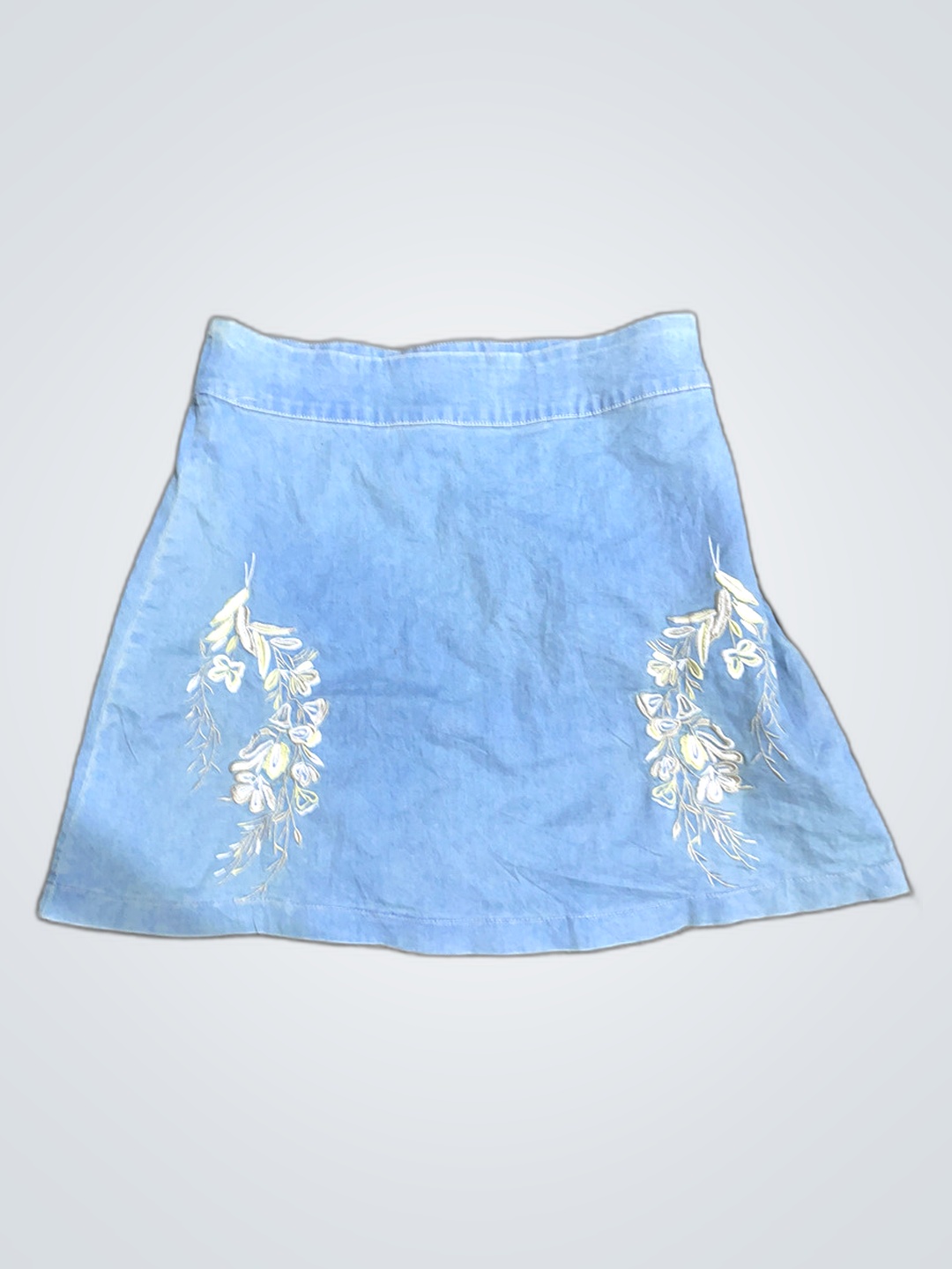 Light Blue Denim Skirt