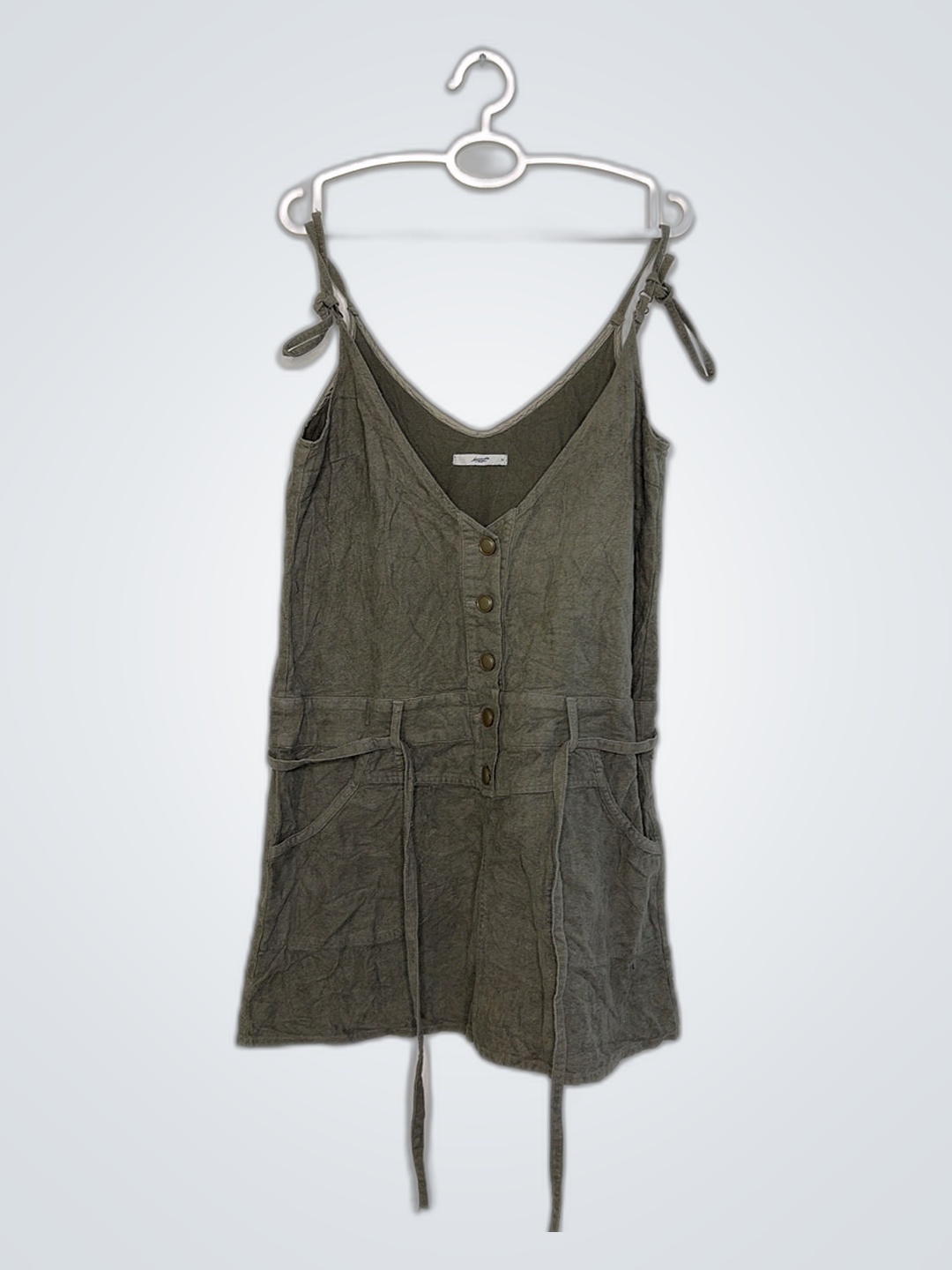 Madewell Gray Linen Vest