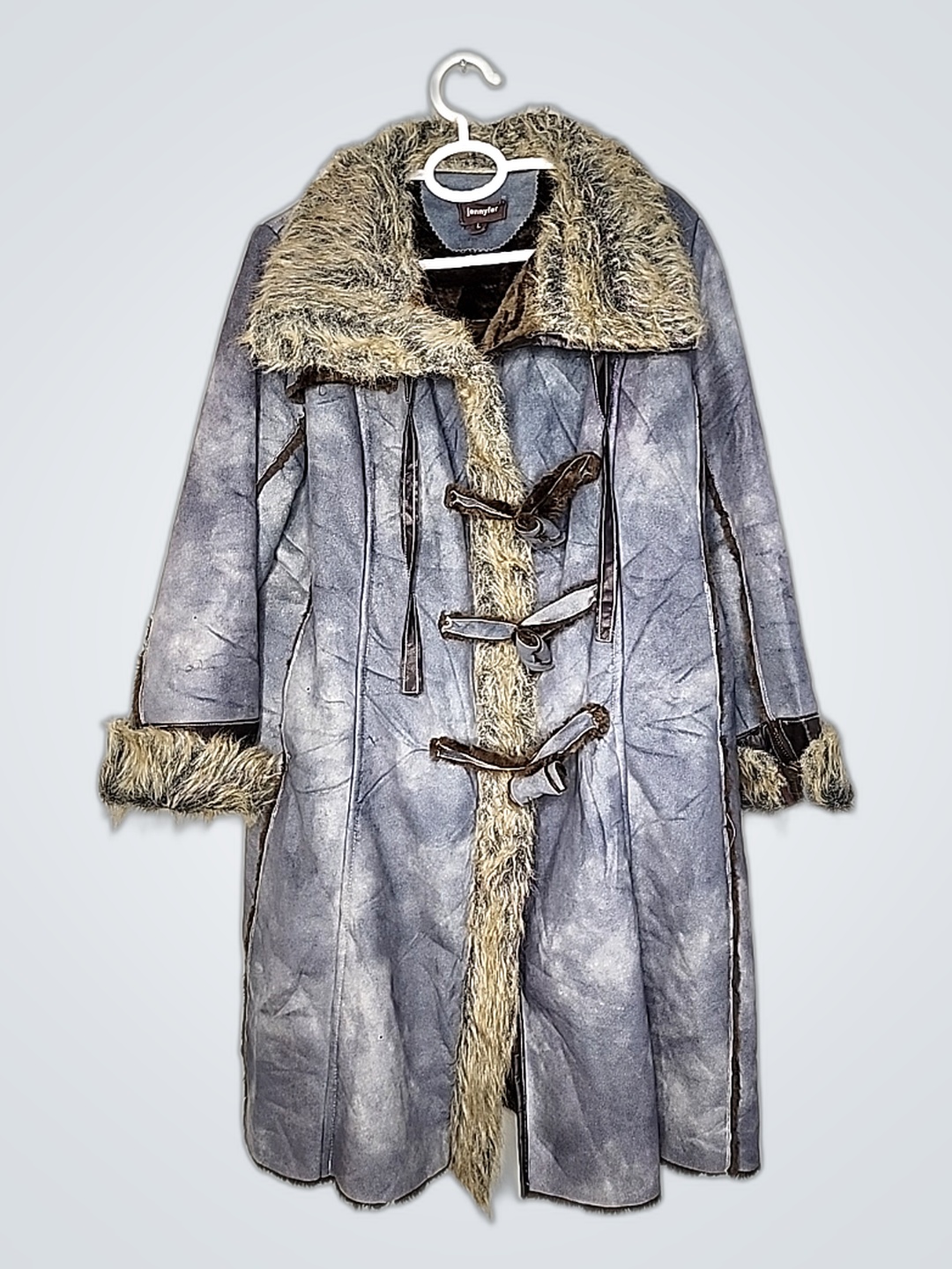 Jennyfer Gray Faux Fur Coat