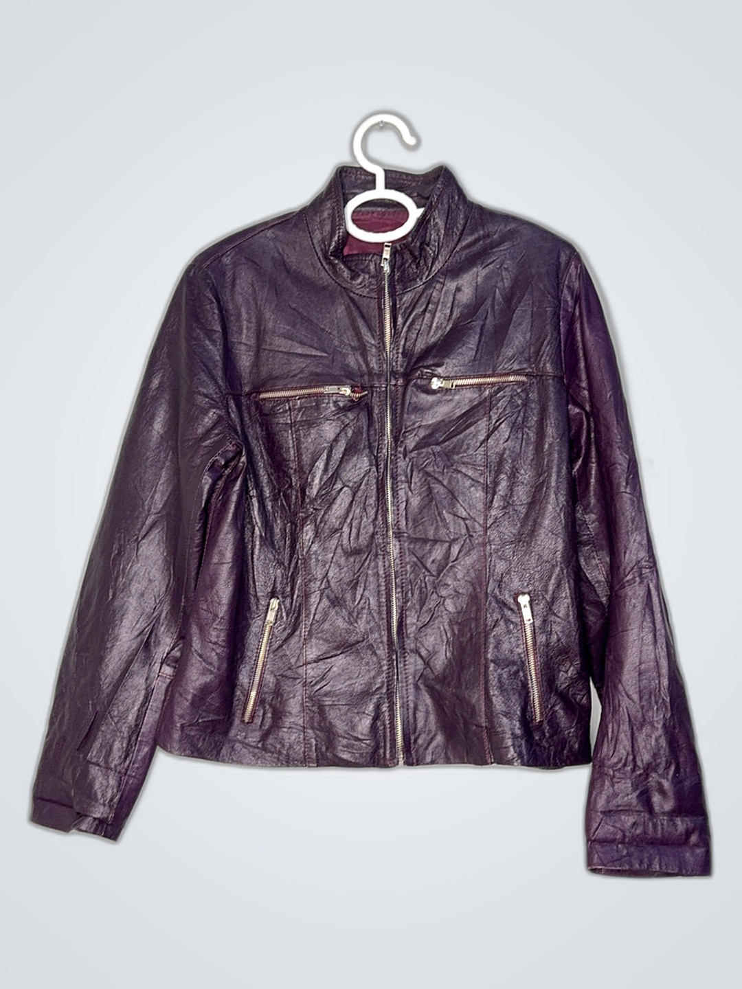Purple Leather Jacket
