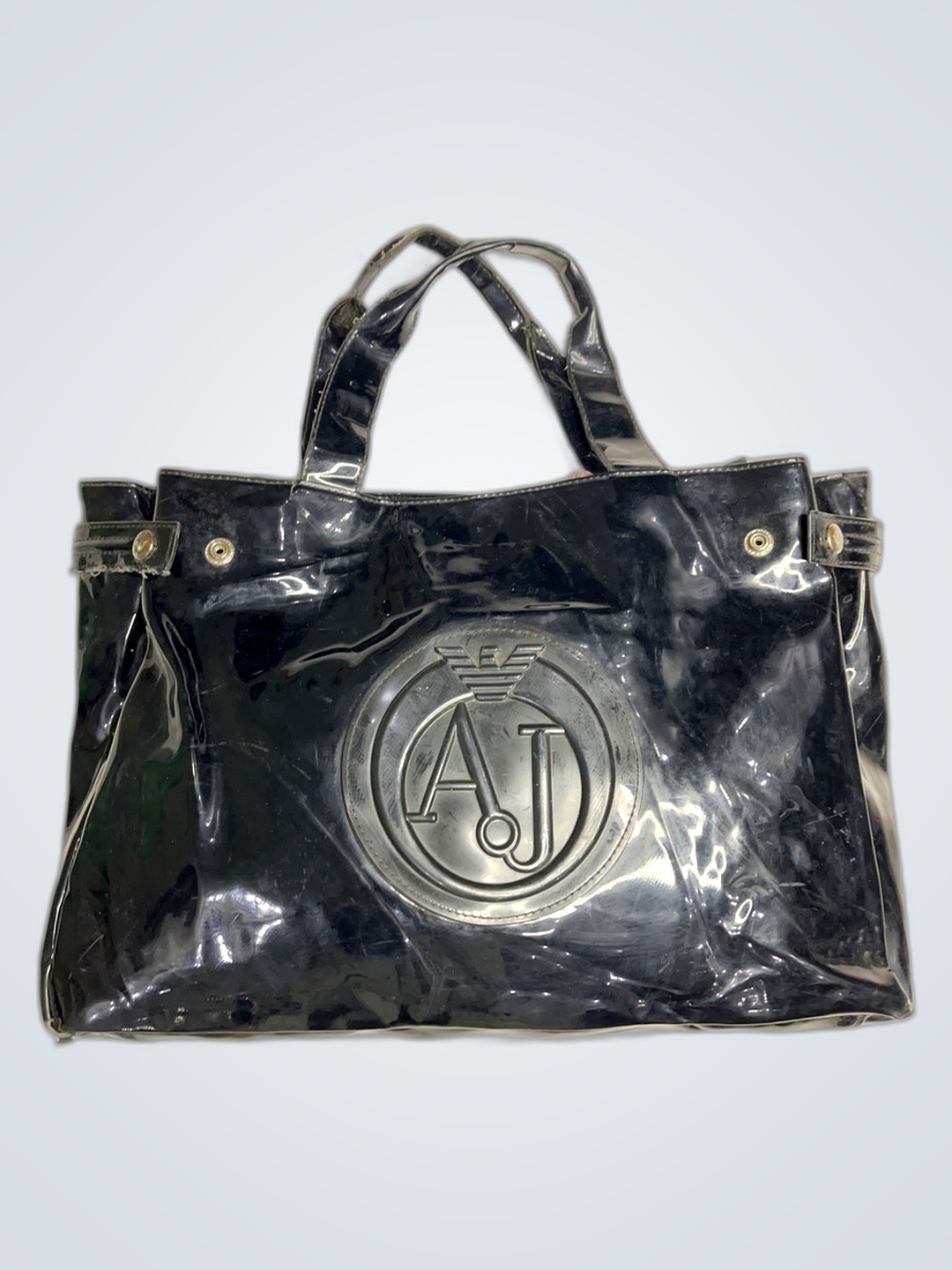 Black Armani Jeans Tote Bag