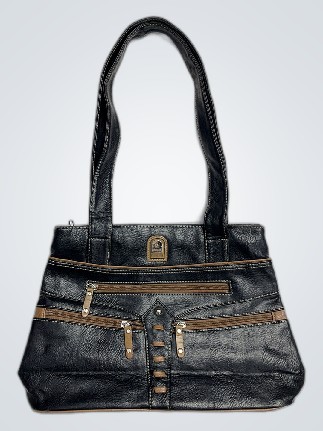 Black Leather Tote Bag
