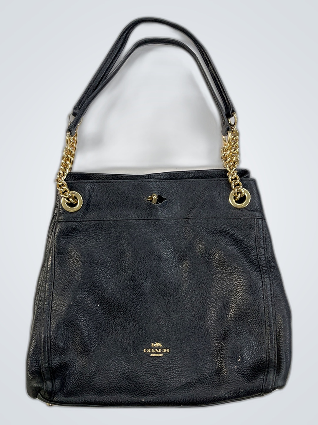 Coach Black Leather Handbag