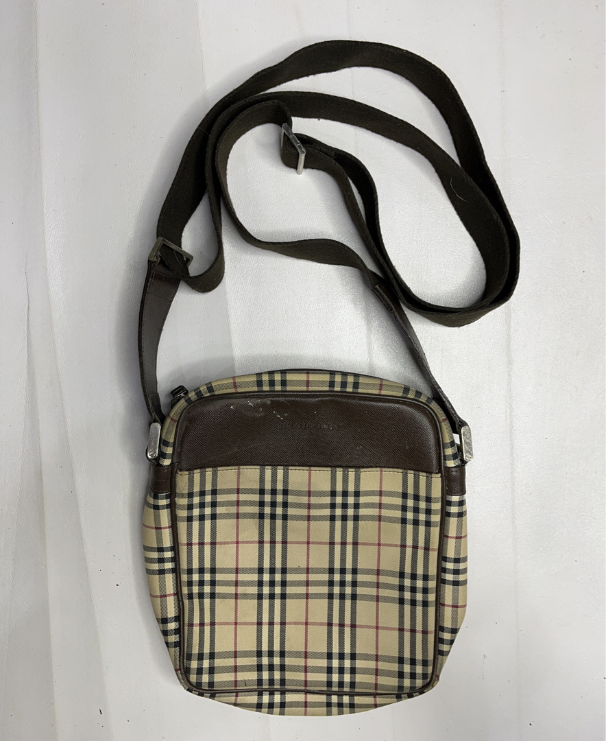 Burberry Plaid Crossbody Bag