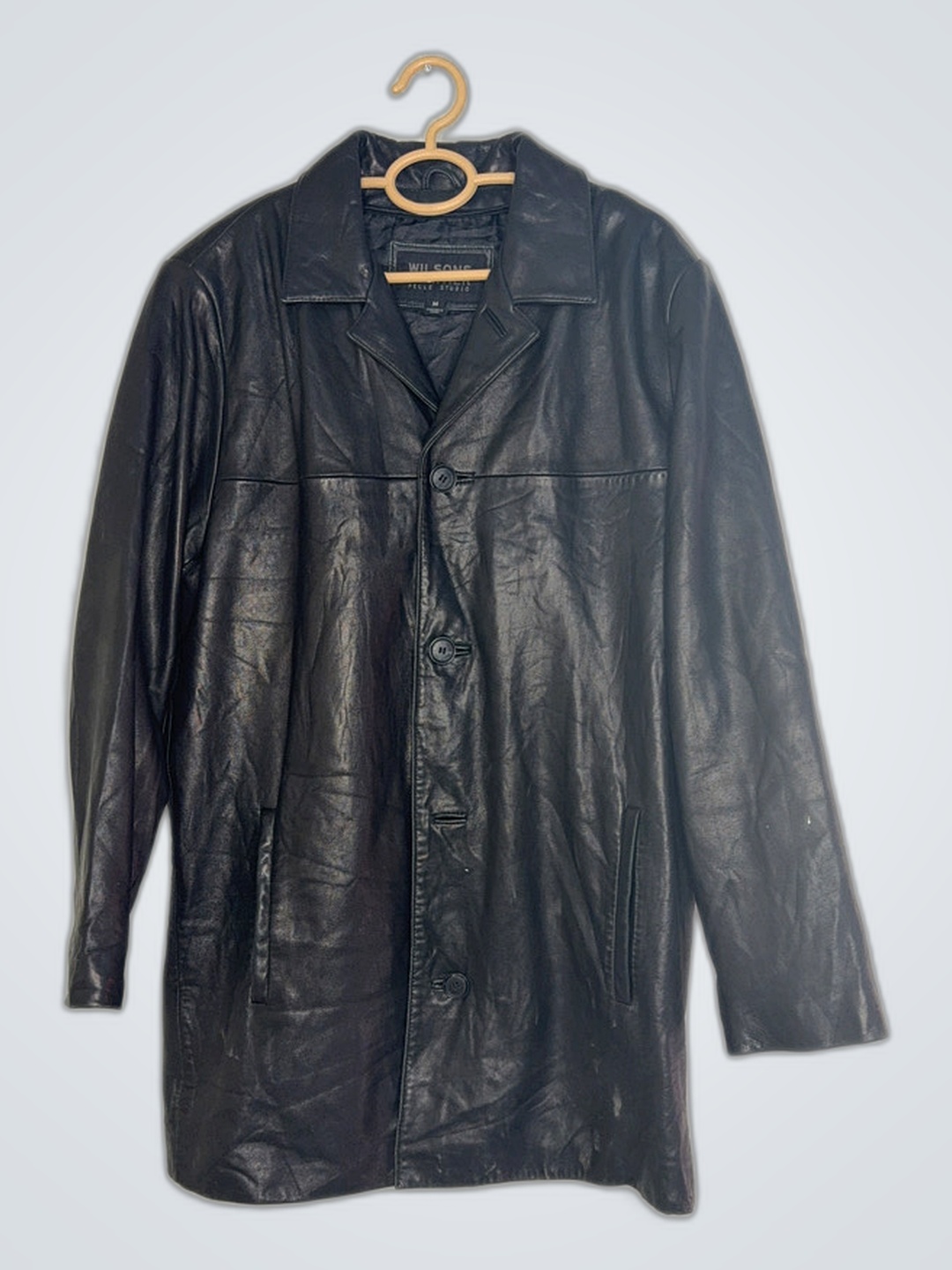 Wilsons Leather Pelle Studio Black Leather Jacket