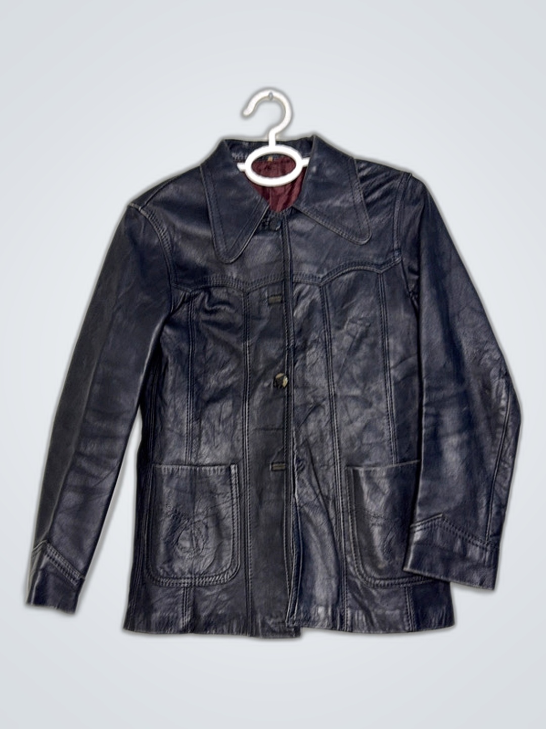 Jaqueta de Couro Preta