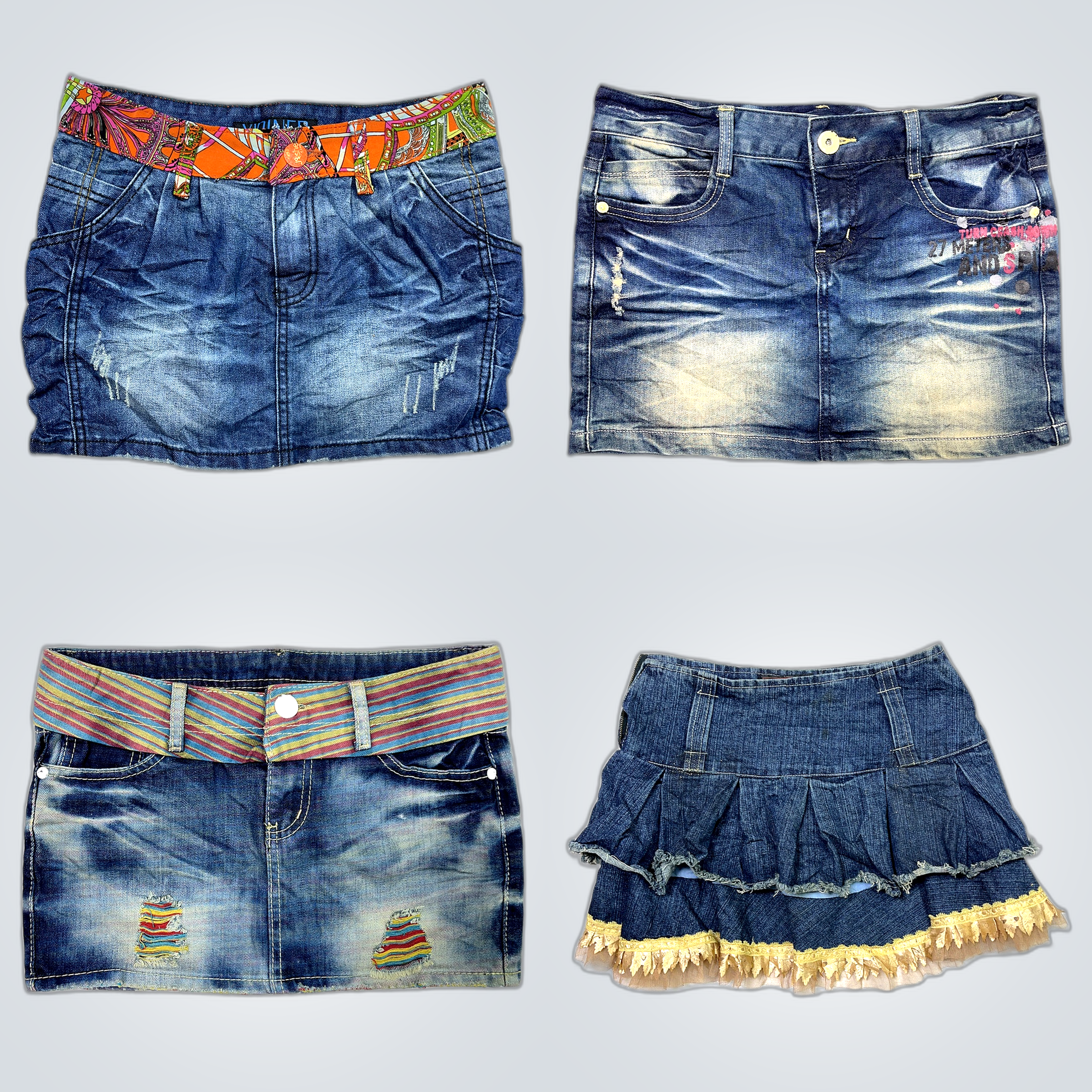 Jupes mini en denim Y2K