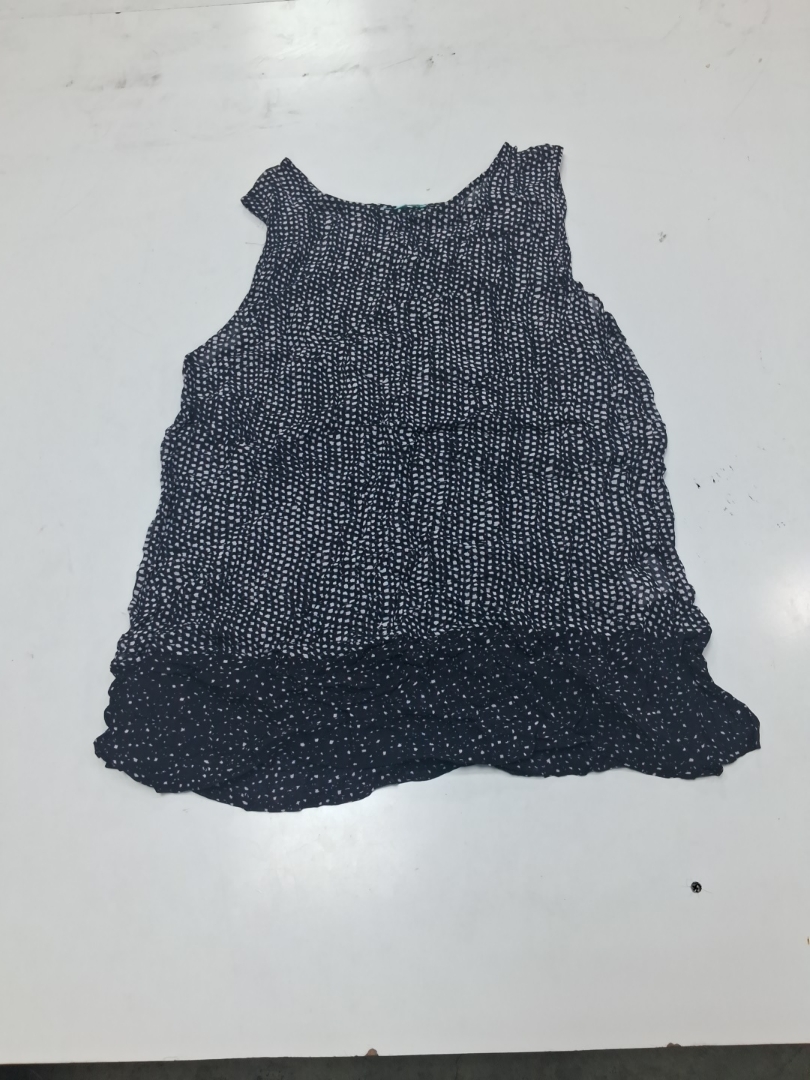 Women's Blue Illusion Black and White Polka Dot To..