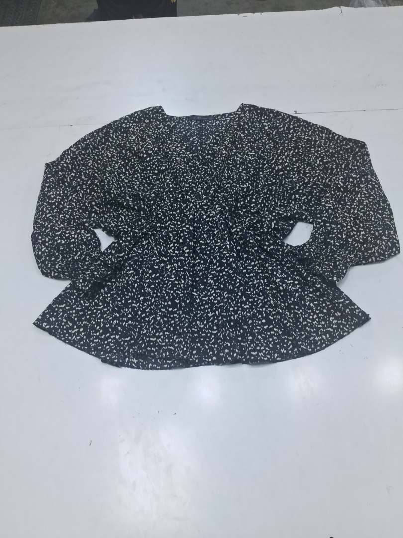 Zanzea Black and White Polka Dot Printed Long Slee..