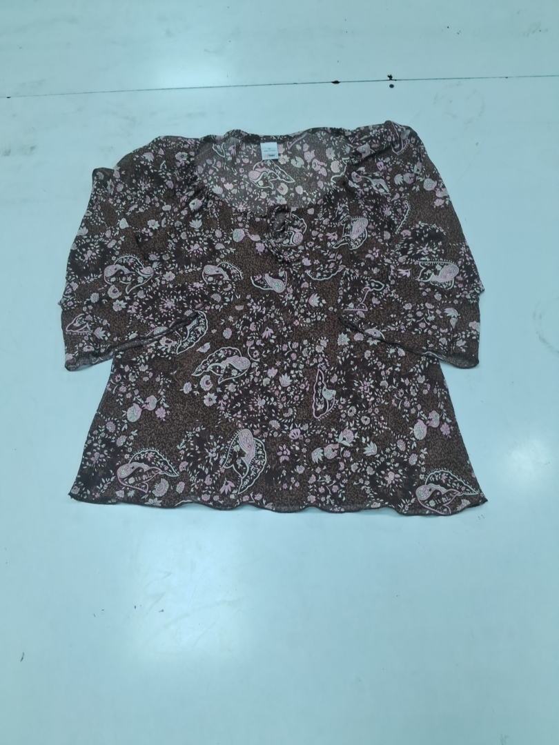 Target Sheer Printed Paisley Blouse Size 12